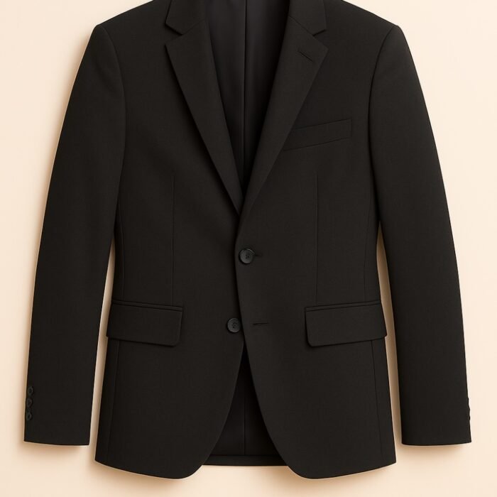 Deep Charcoal Black Suit for Men – Classic Blazer & Trousers Set | Formal & Office Wear