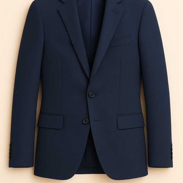 Classic Navy Blue Two-Piece Men's Suit – Tailored Fit